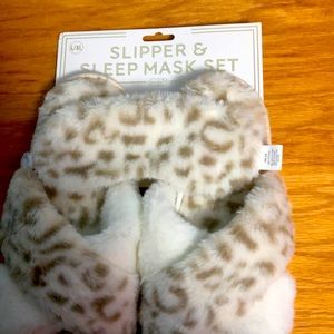 Slippers and Sleep Mask